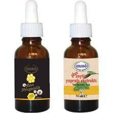 Ersağ Sıvı Propolis 30 Ml + Plus Zeytin Yaprağı Ekstraktı 30 Ml Gıda Takviyesi