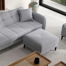 Enza Home Romina Puf - Gümüş