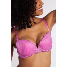 G.colors Balconette Foam Push Up Bra, Koyu Pembe Konforlu ve Şık Sütyen