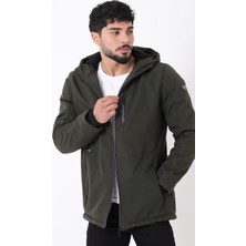 Uzay Kapüşonlu Içi Kürklü Softshell Kışlık Mont Pldp 3010_50454