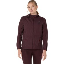 Asics Road Packable Jacket Kadın Bordo Ceket 2012D076-600