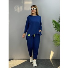 Kadın Uzun Kollu Iki Iplik Viskon Kumaş Ikili Takım