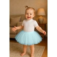 Bebe Mavi Kız Bebek Prenses Doğum Günü Tütü Etek