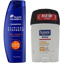 Head&shoulders Clinical Dry Scalp Kepek Karşıtı Şampuan 400ML + Sanex Men Anti Stress Response 50ML