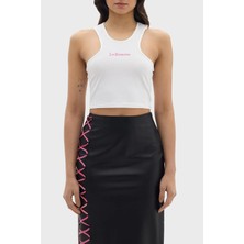 Les Benjamins Pamuklu Cropped Fit Top Bayan Top LB24SSKISFUTN