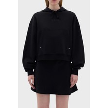 Les Benjamins Crop Fit Kapüşonlu Sweat Bayan Sweat LB23FWCLAFUHD