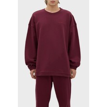 Les Benjamins Bisiklet Yaka % 100 Pamuk Relaxed Fit Sweat Erkek Sweat LB23FWESSMUSW