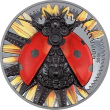 Rimagold Rimagold Mekanik Uğur Böceği Gümüş Sikke Coin