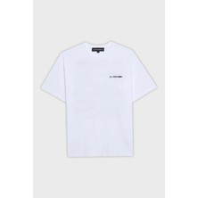 Les Benjamins Sırt Baskılı Pamuklu Relaxed Fit Bisiklet Yaka T Shirt Erkek T Shirt LB25SSUNLMUTS