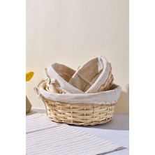 Salice Hasır 3 Lü Sepet Organizer Havluluk Düzenleyici