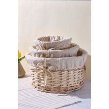 Salice Hasır 3 Lü Sepet Organizer Havluluk Düzenleyici
