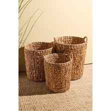 Cilento Hasır 3'lü Sepet Seti