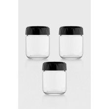 Renga Lexa 210 ml 3'lü Cam Baharatlık Seti 161015 Siyah