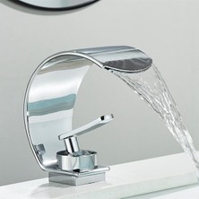 Banyo Lavabo Bataryası Krom Renk Şelale 7 Yıl Garantili Ithal Yeni Oval Tasarım.