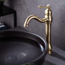 Banyo Çanak Lavabo Bataryası Mat Gold Renk Yeni Model 7 Yıl Garantili Ithal
