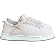Bej Deri Sneaker