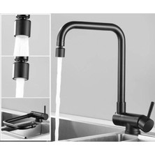 Mutfak Pencere Önü Katlanır Evye Bataryası Mat Siyah Ithal Yeni 7 Yıl Garantili