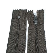 Pantolon Fermuarı | Kemik Fermuar Uzunluk: 18 cm Koyu Kahverengi