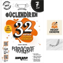 Ankara 7.sınıf Güçlendiren 32 Haftalık Paragraf Denemeleri Hedef Deneme