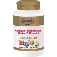 Ersağ Kalsiyum, Magnezyum, Çinko, D Vitamini