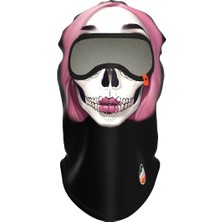 Maskara Extreme Funny Balaklava, Su Itici Özellikli(Dwr) Baskılı Snowboard, Kayak, Motosiklet, Bisiklet Kar Maskesi (MASSK004)