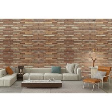 Brano 70X77 cm Kendinden Yapışkanlı Doğal Taş Desenli kabartmalı Duvar Kaplama