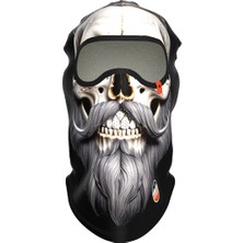 Maskara Extreme Funny Balaklava, Su Itici Özellikli(Dwr) Baskılı Snowboard, Kayak, Motosiklet, Bisiklet Kar Maskesi (MASSK003)