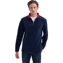 Cazador Caz Yarım Fermuarlı Lacivert Erkek Sweatshirt