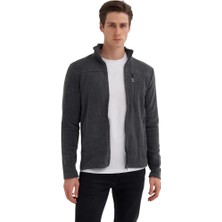 Cazador Caz Dik Yaka Antrasit Erkek Sweatshirt