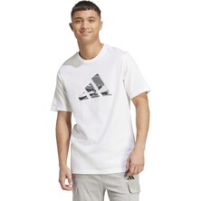 Adidas Sportswear JM6380 Camo Logo Graphic Tee