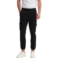 Cazador Caz 86050 3 Ipl. Kargo Esofman Altı Siyah Erkek Eşofman Altı