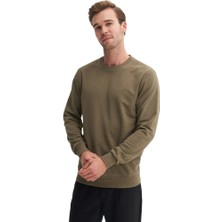 Cazador Caz Bisiklet Yaka Haki Erkek Sweatshirt