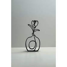 Lale Hat Sanatı Heykel, Lale Çiçeği Sanat Dekoru, Ev Ofis Dekorasyonu