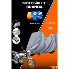 Motobros Motosiklet Branda Arora Cg 50 (En Kalın) Kumaş Ömürlük Kullanım (Tokalı)