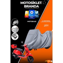 Motobros Motosiklet Branda Rks Azure Suya Dayanıklı Rüzgar Geçirmez Polyester 4 Mevsim Kullanım