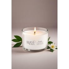 %100 Doğal Soya Mumu Kokusuz Aromaterapi Kase Mum - 120 cc