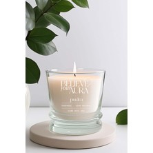 Pudra Kokulu Mum - %100 Doğal Soya Mumu Aromaterapi ve Dekoratif Kokulu Bardak Mum - 280 cc