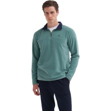Cazador Caz Yarım Fermuarlı Mavi Erkek Sweatshirt