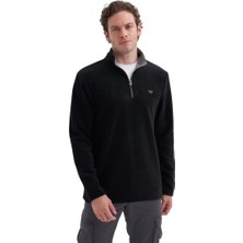 Cazador Caz Yarım Fermuarlı Siyah Erkek Sweatshirt