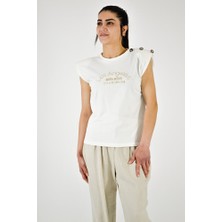 Vatkalı ve Baskılı T-Shirt