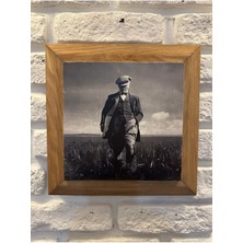 Masif Çerçeveli Doğaltaş Mermer Tablo Pano 26X26 cm