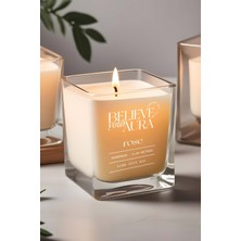 Gül Kokulu Mum - %100 Soya Mumu Paşabahçe Magnolia Kase Aromaterapi Mum - 200 cc