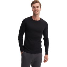 Cazador Caz Bisiklet Yaka Siyah Erkek Sweatshirt