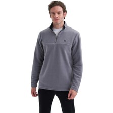 Cazador Caz Yarım Fermuarlı Gri Erkek Sweatshirt