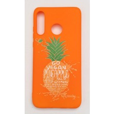 Huawei P30 Lite Uyumlu Ananas Resimli Yumuşak Slikon Kılıf
