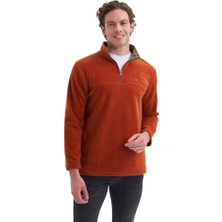 Cazador Caz Yarım Fermuarlı Kahverengi Erkek Sweatshirt