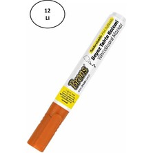 Brons BR-962 Doldurulabilir Turuncu Tahta Kalemi 12'li