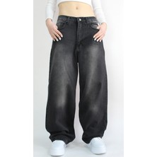 St. Poll Eskitme Yıkama Unisex Baggy jeans Pantolon