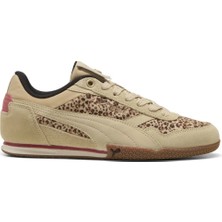 Puma Kadın Bella Donna Leopar Desenli Bej Sneaker - 40429601
