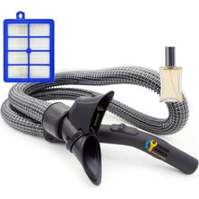 Yedek Parça Pendik Philips Uyumlu Fc 9202 Marathon Elektrikli Süpürge Çelik Telli Hortum ve Hepa Filtresi Hediyeli